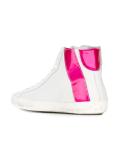 side zip hi-top sneakers