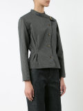 collar-buckle blazer