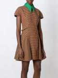 short sleeve checked dress
