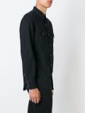 胸袋牛仔衬衫