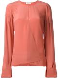 keyhole detail blouse 