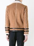 buckled cuffs biker jacket