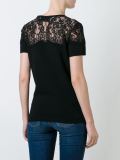lace panel knit top