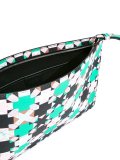 geometric print clutch