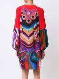 floral jacquard shift dress