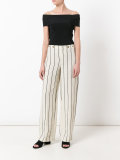 striped wide-leg trousers
