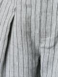 Pinstripe Wide Leg Trousers with High Waist