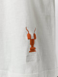 ribbed trim long sleeve top