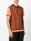 layered fishnet T-shirt 