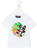  dog print T-shirt 