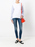 lightly distressed skinny jeans