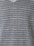 patterned V-neck T-shirt