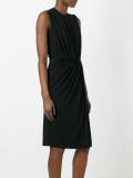gathered shift dress