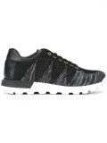 lace-up knit trainers