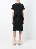 keyhole detail organza dress