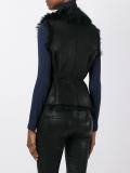 fur trim waistcoat 