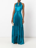 pleated gown