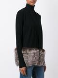 racoon trim cardigan 