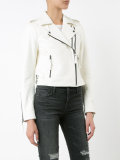 cropped biker jacket