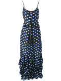 dots shift long dress