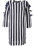 colour block knitted dress