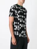 all-over logo print T-shirt