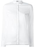 band collar shirt