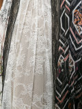 patch print pleated skirt