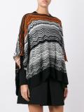 striped poncho