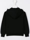 logo print hoodie