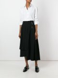 wrapped pleated skirt