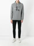 logo print hoodie
