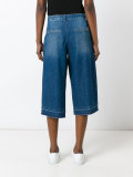 cropped denim trousers 