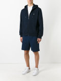 kangaroo pocket zipped hoodie