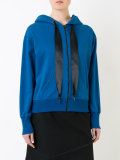 ribbon-tie hoodie