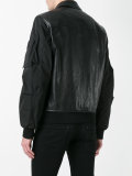 leather bomber jacket