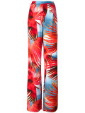 tropical print palazzo pants