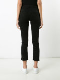 raw hem cropped jeans