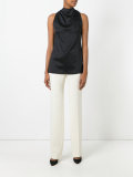 tailored straight trousers