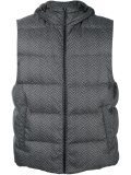 hooded padded gilet