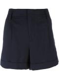 wide-legged pleated shorts