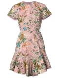 cap sleeve floral dress