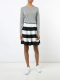striped full skirt 