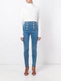 cropped roll neck jumper