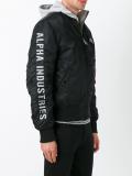 hooded bomber jacket
