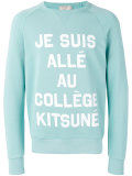 French text print sweatshirt 