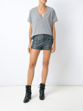 leather shorts