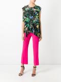 tropical print blouse