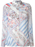 patchwork print shirt 