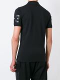 sleeve logo print polo shirt